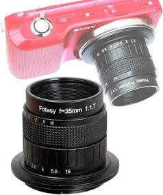 img 4 attached to Fotasy 35mm f1.7 Lens for Sony E-Mount Camera, 35mm 1.7 Multi Coated Manual E-mount Lens compatible with Sony NEX-5R NEX6 NEX7 a3100 a5100 a6000 a6100 a63000 a6400 a6500 a6600