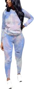 img 3 attached to KUBAO Womens Tracksuit Patchwork Cartoon Sports & Fitness in Team Sports