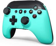 stoga wireless controller for nintendo switch/lite fresh green 🎮 - 6-axis gyro, auto turbo, cute gamepad joypad remote replacement logo
