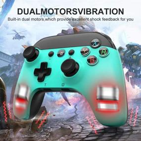 img 3 attached to STOGA Wireless Controller for Nintendo Switch/Lite Fresh Green 🎮 - 6-Axis Gyro, Auto Turbo, Cute Gamepad Joypad Remote Replacement