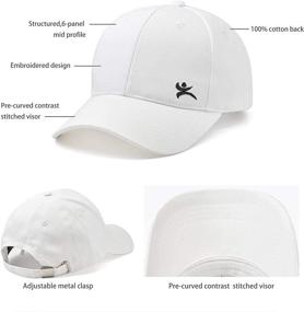 img 3 attached to Adjustable Washed Cotton Baseball Cap - Unbranded Kids Hat for Boys and Girls