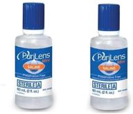 🧴 purilens mini preservative free saline: airline approved travel size (2-fl. oz/60ml) - unisol 4 replacement (pack of 2) logo