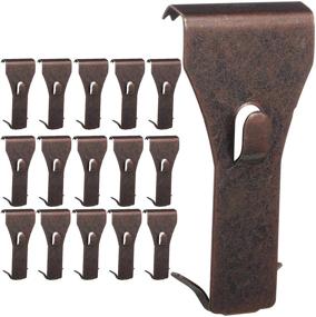 img 4 attached to 🧱 Copper Red Brick Wall Clips - 16 Pieces, Outdoor Metal Hook for Hanging, Spring Steel Clip Picket Lamp Picture Hanger Fastener | Fits 2-1/4 to 2-3/8 Inches High Bricks