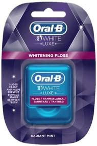 img 1 attached to 🦷 Oral-B 3DWhite Luxe Dental Floss: Radiant Mint, 35 Metres - Complete Oral Care Solution