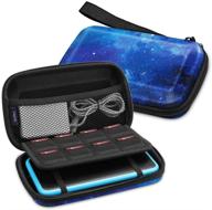 🌟 fintie carry case for nintendo 2ds xl/new 3ds xl ll: protective hard shell travel cover with games slots & inner pocket - starry sky design logo