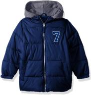 🧥 ixtreme boys' puffer jacket: cozy fleece hood for ultimate warmth logo