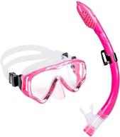 🤿 u phitnis kids snorkel set - big eyes dry top snorkel mask for age 4-12: anti-fog, anti-leak, perfect for boys and girls logo