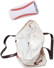 img 2 attached to 🎒✨ Convenient Baseball Tote Handbag & Tumbler Mugs Packages for Sports Enthusiasts