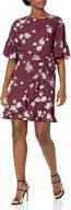 lark ro women's ruffle maroon clothing logo