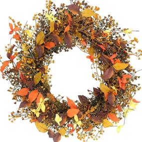 img 4 attached to Idyllic Wreath Berry Autumn Indoor