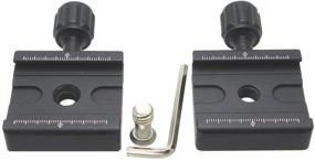 img 1 attached to Desmond DPLEX-50 Twin/Dual Duplex Clamp Set with Arca Compatibility for Subtending/Bi-Directional Use - 50mm