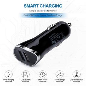 img 2 attached to ⚡️ Fast Charging Dual Port USB C Car Charger Adapter for Samsung Galaxy S21 S20 FE, LG Stylo, Moto G Stylus/Power - with 6ft Type C Charging Cable