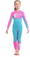 neoprene swimsuit children protection snorkeling logo