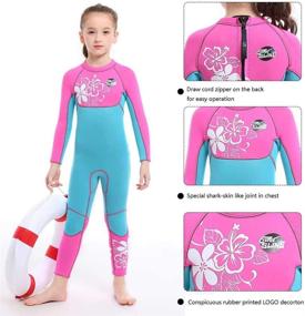 img 2 attached to Neoprene Swimsuit Children Protection Snorkeling