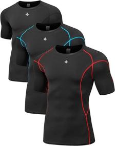 img 4 attached to Milin Naco Compression Baselayer Black 4X Large Sports & Fitness for Other Sports