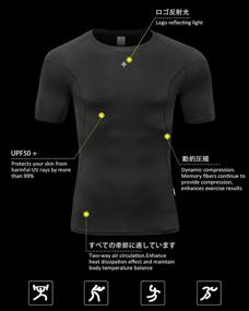 img 2 attached to Milin Naco Compression Baselayer Black 4X Large Sports & Fitness for Other Sports