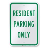 smartsign engineer reflective resident parking logo