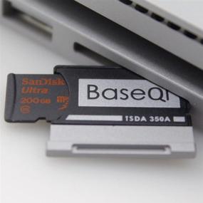 img 2 attached to 💾 Enhance Storage Capacity with BASEQI Aluminum MicroSD Adapter for Microsoft Surface Book Series (Model-350A)