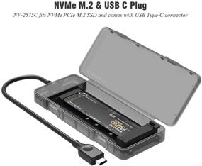 img 3 attached to 🚀 High-Speed NVMe M.2 SSD USB-C Enclosure | NV-2575C Adapter with 10Gbps PCIe NVMe Support, Tool-Free Case & Heatsink Included