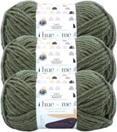 🦁 get cozy with (3 pack) lion brand yarn hue &amp; me bulky yarn, fatigues – perfect for warm and stylish creations! logo