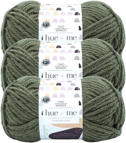 img 1 attached to 🦁 Get Cozy with (3 Pack) Lion Brand Yarn Hue &amp; Me Bulky Yarn, Fatigues – Perfect for Warm and Stylish Creations!