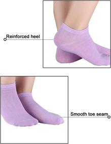 img 2 attached to Allegra Girls Athletic Socks Stretch Purple Sports & Fitness and Team Sports