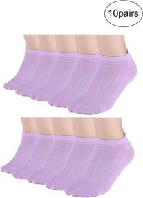 img 3 attached to Allegra Girls Athletic Socks Stretch Purple Sports & Fitness and Team Sports