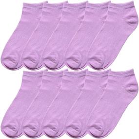 img 4 attached to Allegra Girls Athletic Socks Stretch Purple Sports & Fitness and Team Sports