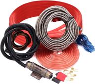 jeemiter 8 gauge car amp wiring kit: hassle-free installation for amplifier powering radio, subwoofers, and speakers logo