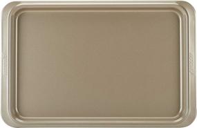 img 3 attached to Anolon 47487 Eminence Nonstick Baking Sheet – 11x17 Inch, Onyx/Black/Umber: Premium Bakeware for Perfect Cookies