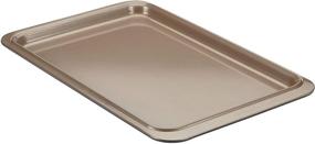 img 4 attached to Anolon 47487 Eminence Nonstick Baking Sheet – 11x17 Inch, Onyx/Black/Umber: Premium Bakeware for Perfect Cookies