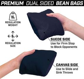 img 2 attached to Optimized GoSports Tournament Cornhole Bags - Dual Sided Stop &amp; Slide Bean Bags