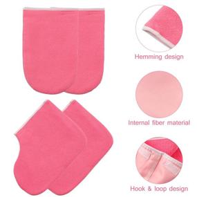 img 3 attached to Lurrose Paraffin Booties Insulated Treatment Foot, Hand & Nail Care