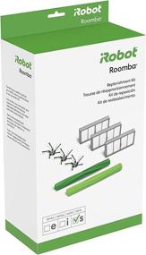 img 4 attached to iRobot Authentic Replacement Parts- Roomba s Series Replenishment Kit: Filters, Corner Brushes, Multi-Surface Rubber Brushes | Green - 4646124