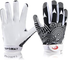 img 4 attached to Superior Stick Power: SPOMAT Youth Football Gloves Empowering Kids' Game Experience