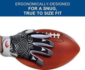 img 1 attached to Superior Stick Power: SPOMAT Youth Football Gloves Empowering Kids' Game Experience