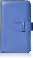 🔵 cobalt blue amazon basics wallet album for 108 instax mini photos - enhanced seo logo