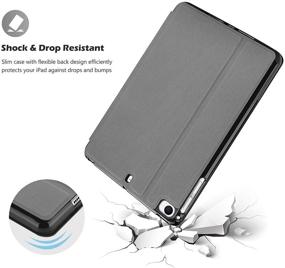 img 1 attached to 📱 ProCase iPad Mini Case – Slim Stand Protective Folio Case Smart Cover for iPad Mini 5/4/3/2/1 (2019/2019/2017/2015) – Grey