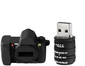 img 3 attached to 📷 16Гб Камера-карикатура Черный USB 2.0 Флеш-накопитель - Новинка Милый Карикатурный USB-накопитель, Память для хранения данных, Подарочник Пендрайв