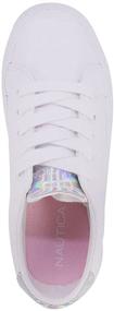 img 1 attached to 👟 Nautica Fashion Sneaker Dulcie Girls White 1 Athletic Girls' Shoes – Stylish and Sporty Footwear