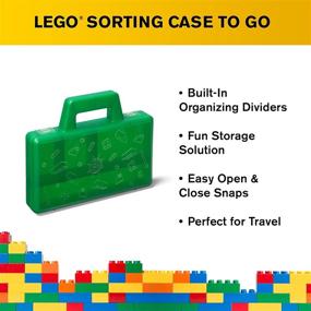 img 1 attached to 📦 LEGO Sorting Case To Go: Convenient and Compact Green Organizer