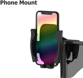 img 1 attached to 📱 Tesla Model 3 Model Y Car Cellphone Holder: Silence Upgrade Silicone Dash Mounts for Hands-Free Communication