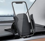 📱 tesla model 3 model y car cellphone holder: silence upgrade silicone dash mounts for hands-free communication logo