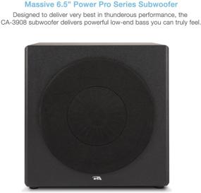 img 1 attached to 🔊 Компьютерная аудиосистема Cyber Acoustics CA-3908 2.1 Stereo с сабвуфером 6,5 дюйма и пультом управления - комплект для компьютеров и домашнего аудио с входом 3,5 мм AUX для мобильного телефона, планшета, настольного компьютера, ноутбука или игровой консоли.