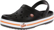 crocs crocband orioles clog black logo