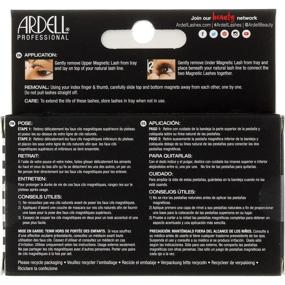 img 2 attached to 💫 Ardell Professional Magnetic Double Strip Lashes: Double Wispies (2 Packs), Black - Beauty Enhancing Eyelashes with Magnetic Hold