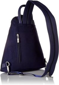 img 3 attached to Navy Baggallini Metro Backpack with RFID Phone Wristlet: Stylish and Secure!