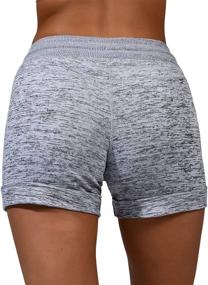 img 1 attached to 🩳 Women's Soft Comfy Activewear Lounge Shorts with Pockets, Drawstring | 90 Degree by Reflex