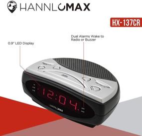 img 1 attached to HANNLOMAX HX 137CR Alarm Clock Display Home Audio for Compact Radios & Stereos