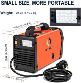 img 1 attached to 🔧 HITBOX 4 in 1 MIG Welder 200Amp Inverter - MIG ARC Lift TIG - Gas Gasless Multifunction MIG Welding Machine 220V - Flux Cored Wire & Solid Core Wire Welding Equipment